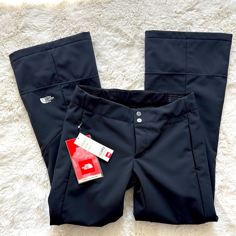 The North Face Black Slime Flare Fit Ski Pants Small Petite